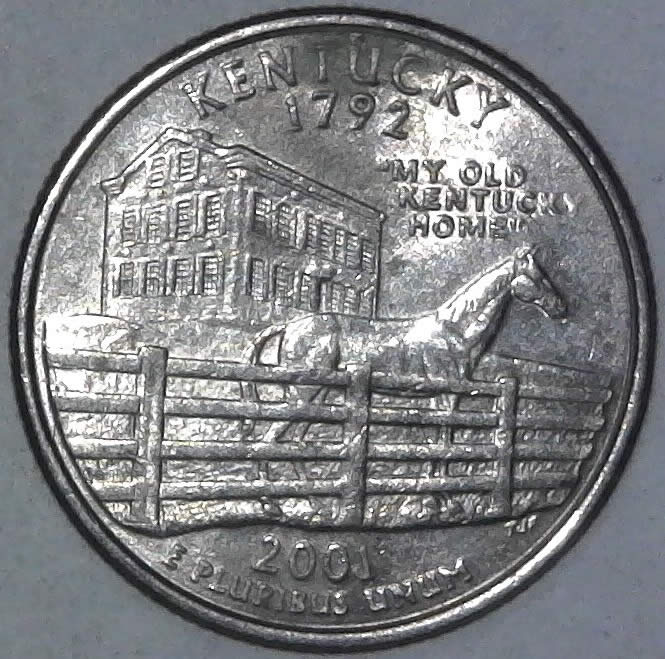 2001-P-Kentucky-Quarter-With-Possible-Retained-Cud?-Found-In-Pocket-Change